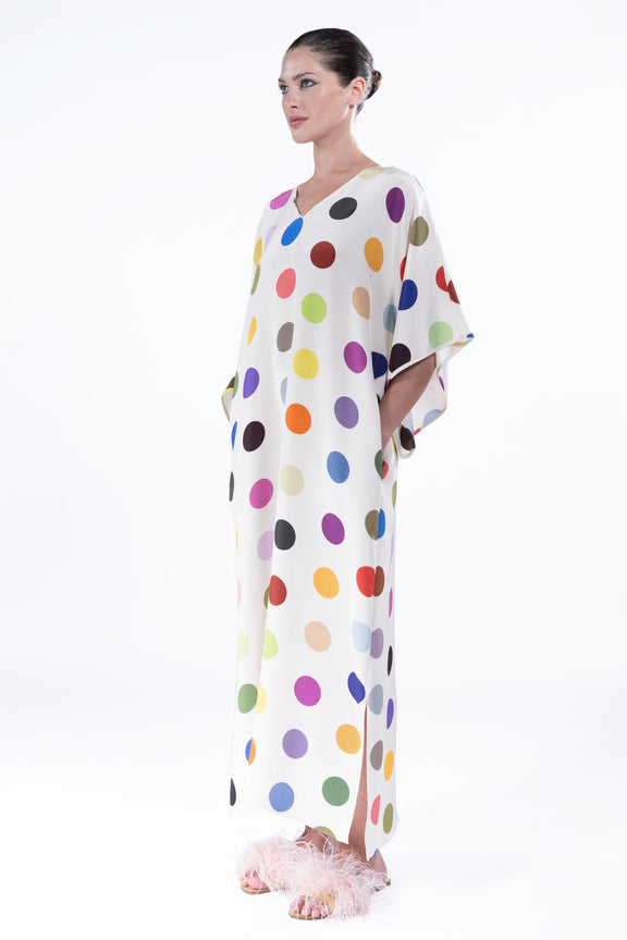 'SPOTS' KAFTAN DRESS -  - Libertine