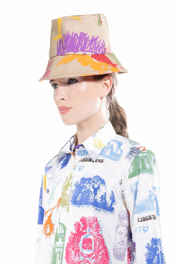 'LIBERTINE SILK SCREENS' BUCKET HAT -  - Libertine