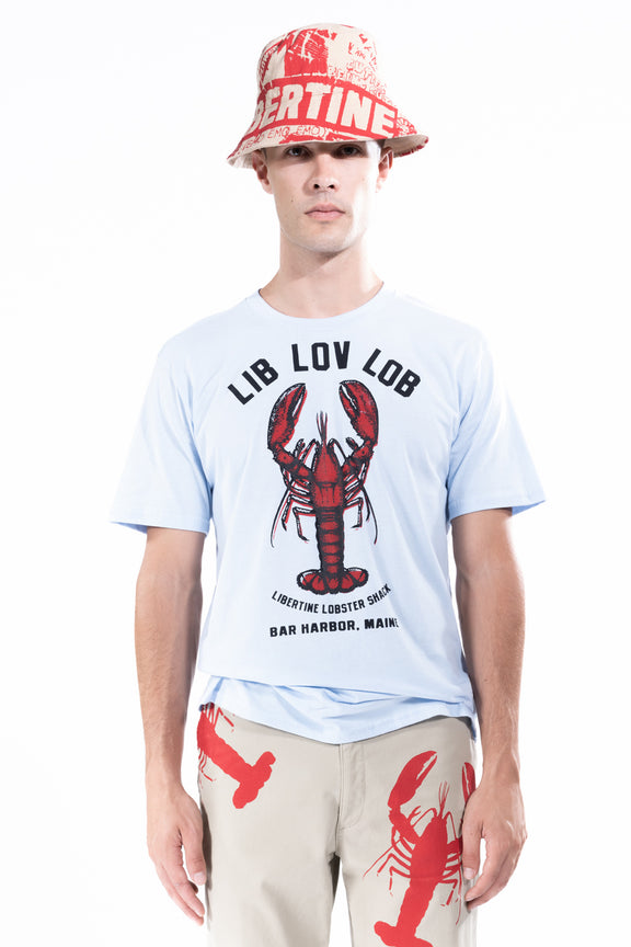 'LIB LOV LOB' BLUE T SHIRT -  - Libertine