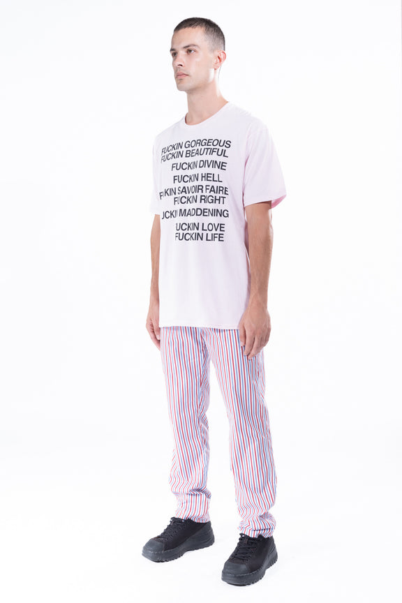 'FCKN GORG' PINK T SHIRT -  - Libertine