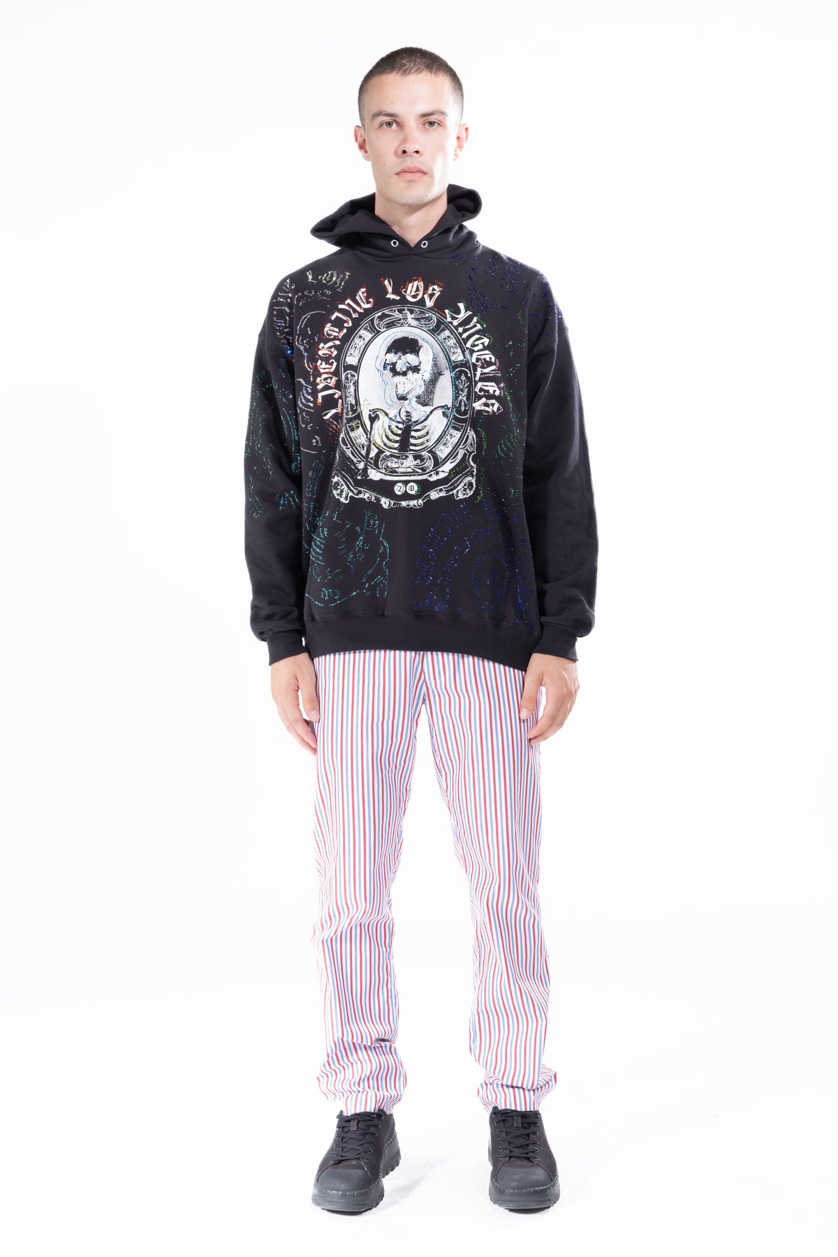 'Ashes to Ashes with Crystals' Hoodie -  - Libertine