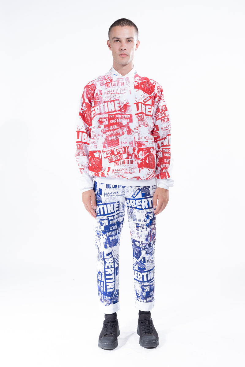'Lib Flyer' Crewneck Sweatshirt -  - Libertine