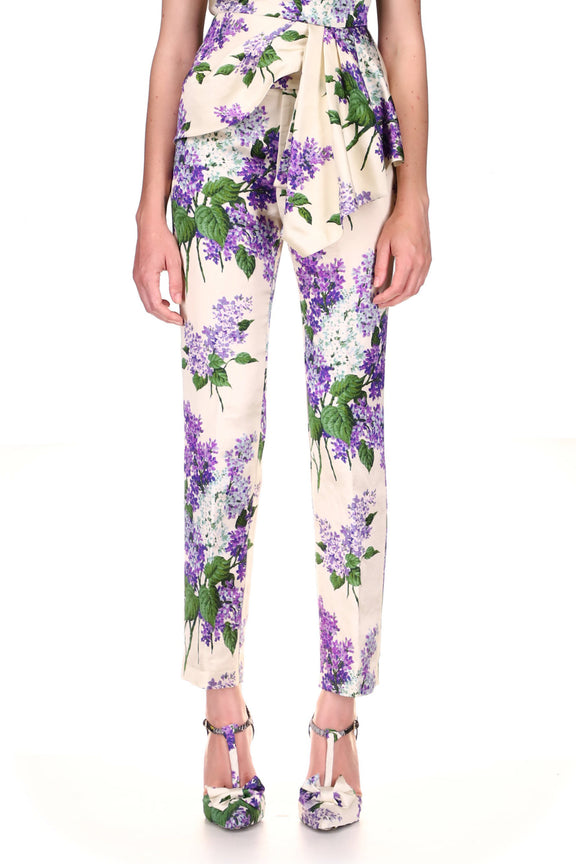 'LILAC GARDEN' SLIM TROUSER - PANTS - Libertine