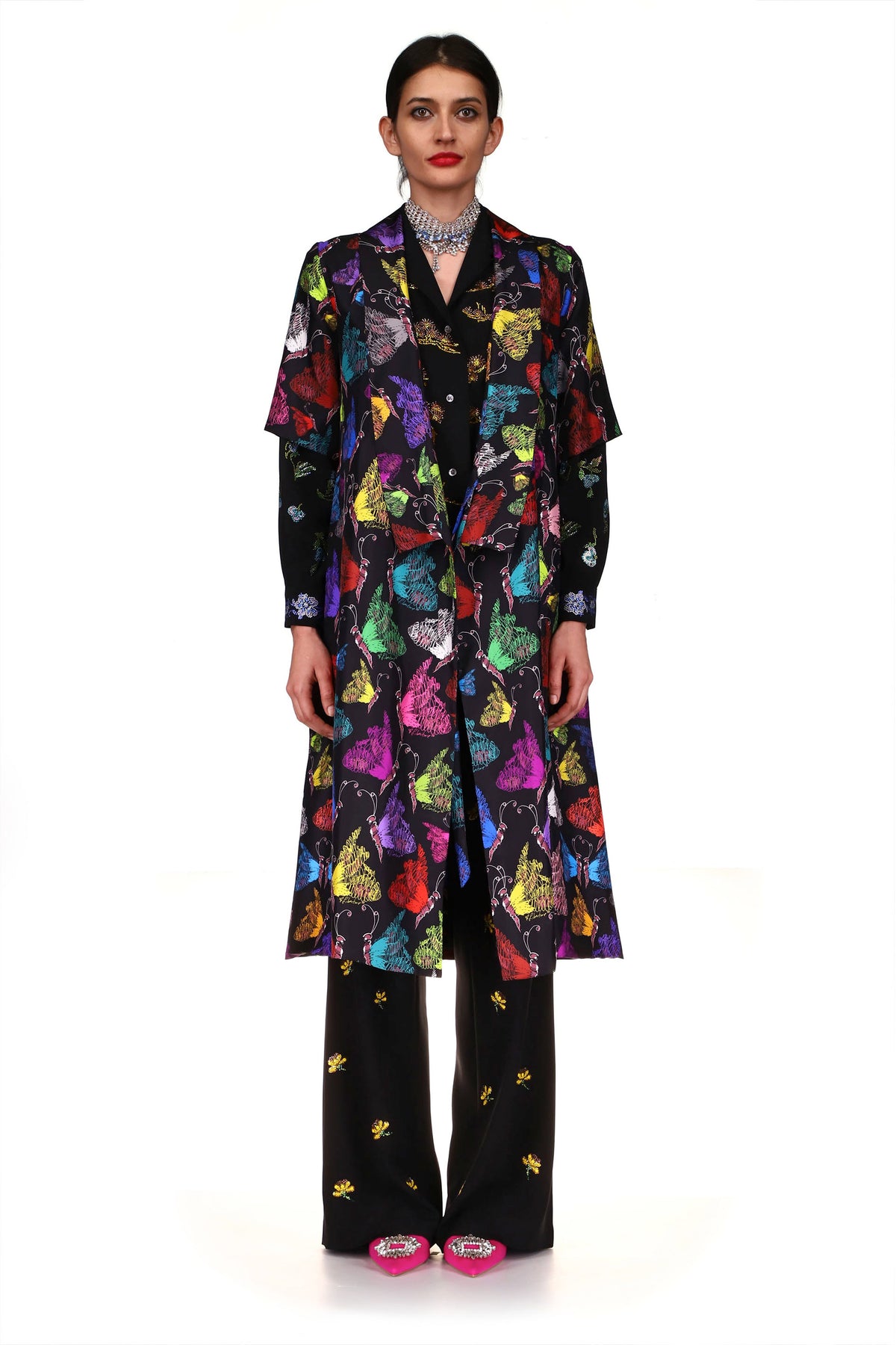 'MILLE PAPILLONS' S/S WRAP DRESS - DRESSES - Libertine