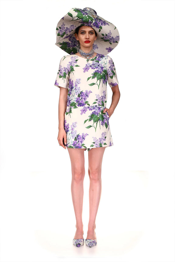 'LILAC GARDEN' ROMPER DRESS - DRESSES - Libertine