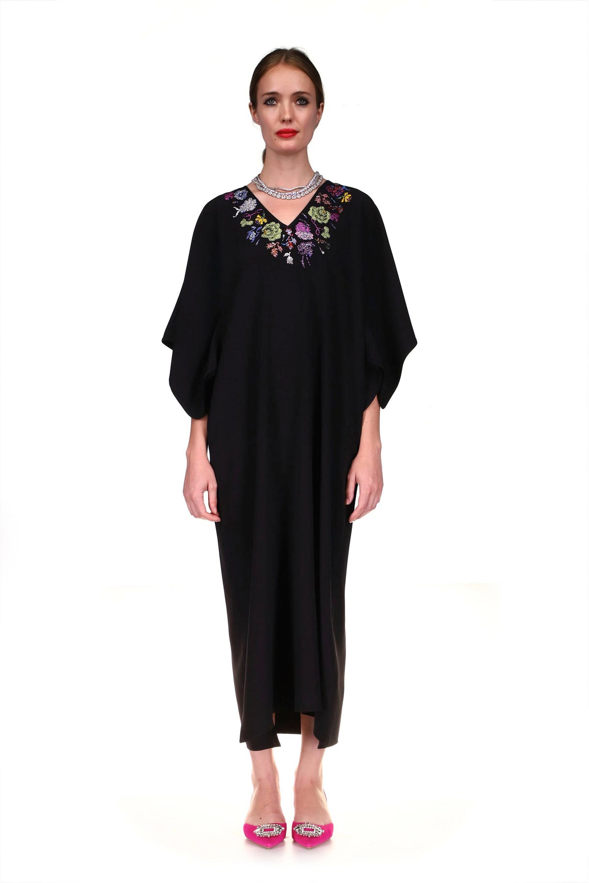 'MILLE FLEUR' KAFTAN DRESS - DRESSES - Libertine