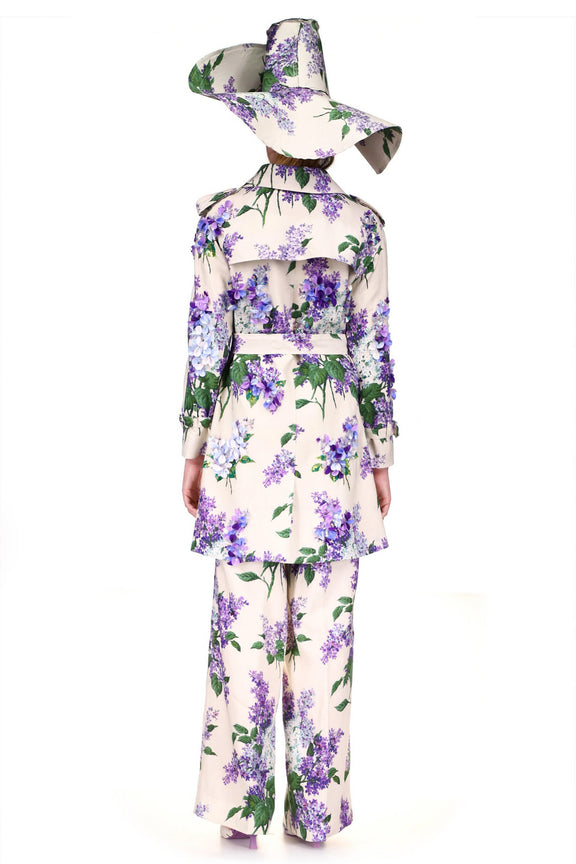 'EMBELLISHED LILAC GARDEN' WOMEN'S TRENCH - COATS - Libertine