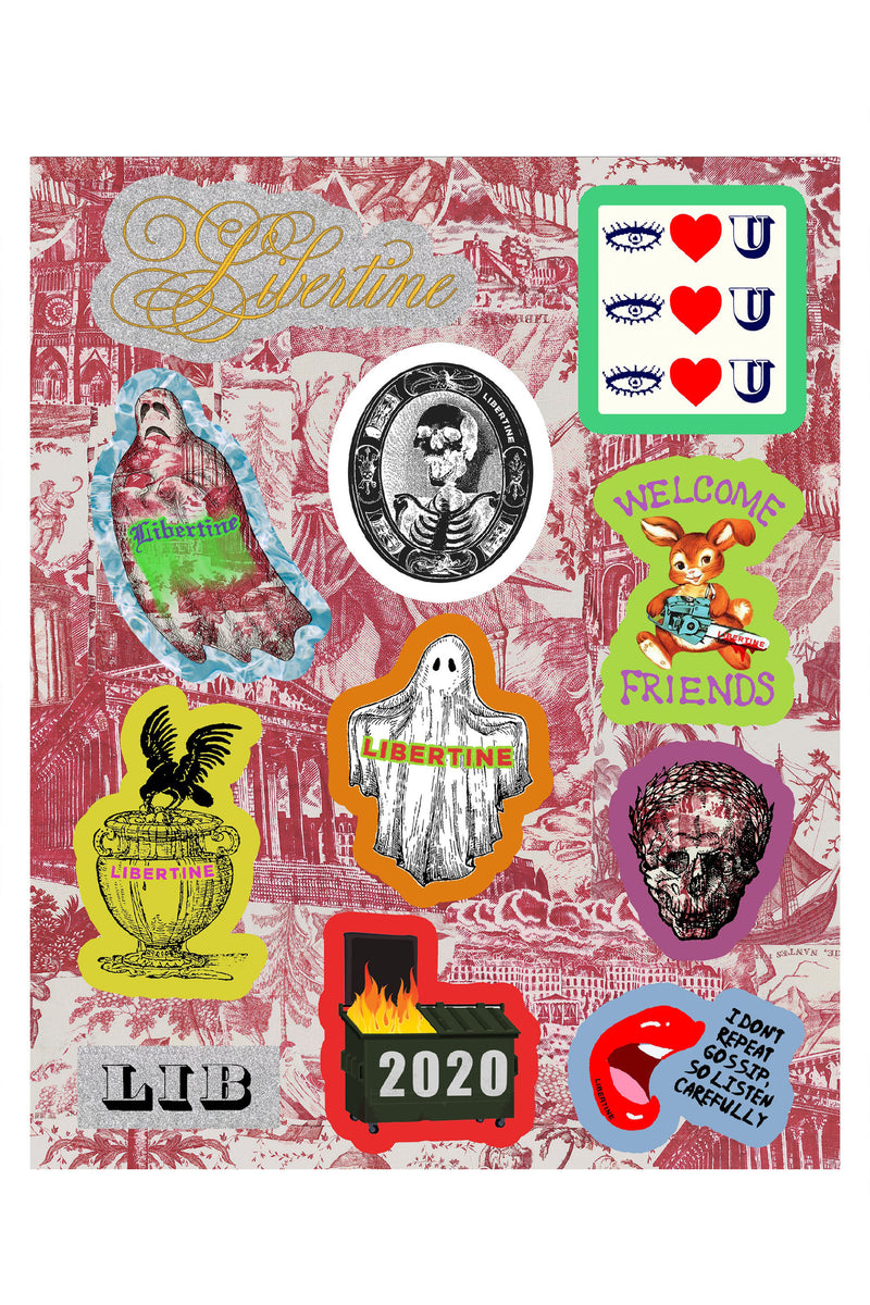 TOILE DE NANCE STICKER SHEET - Stickers - Libertine