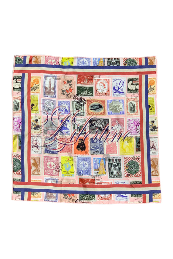 'Sending our love Stamps' Scarf - Accessories - Libertine - Main image
