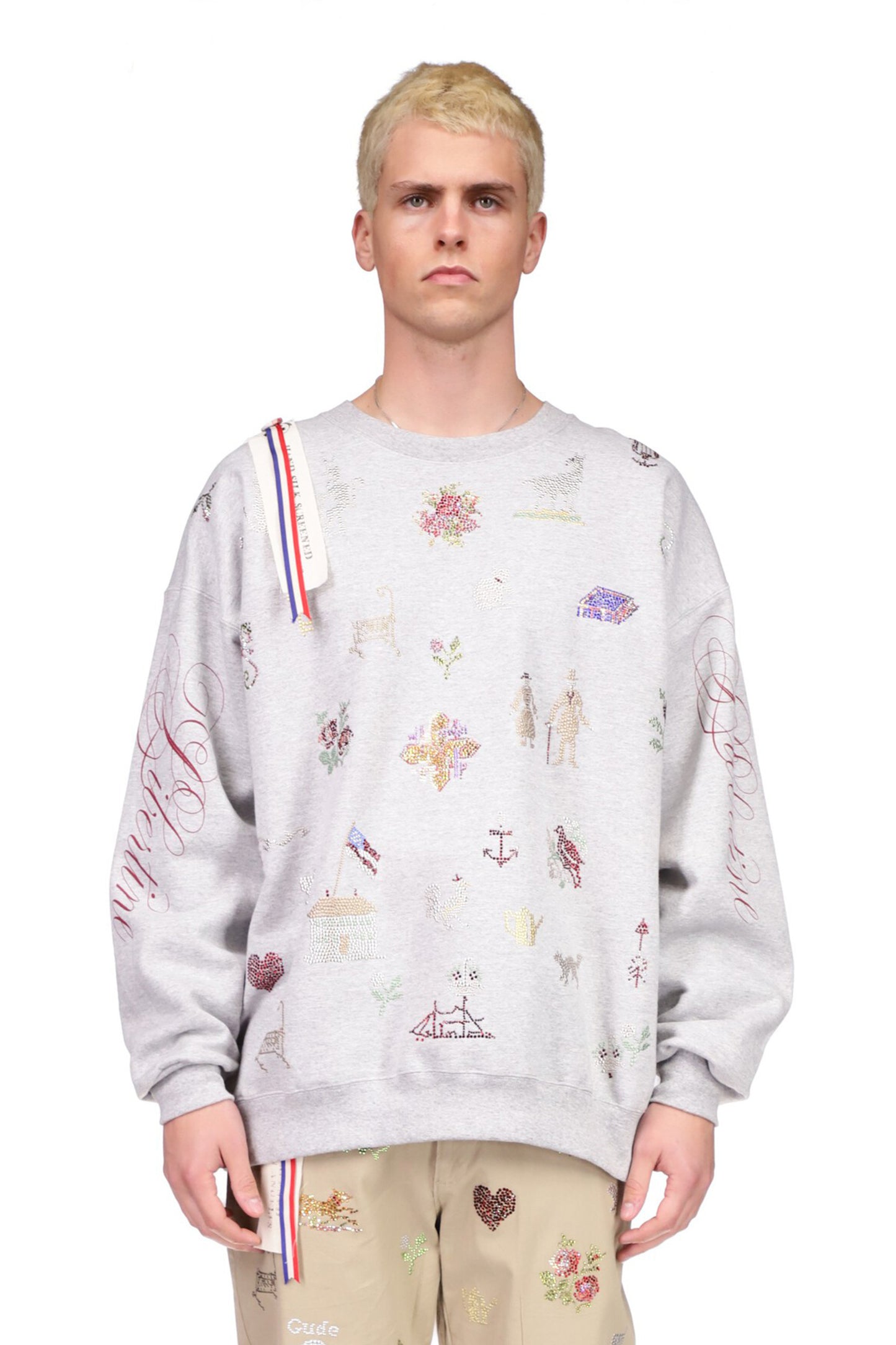 '19th Century Sampler' Pullover Sweatshirt - SWEATSHIRTS - Libertine