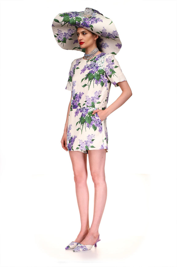 'LILAC GARDEN' ROMPER DRESS - DRESSES - Libertine