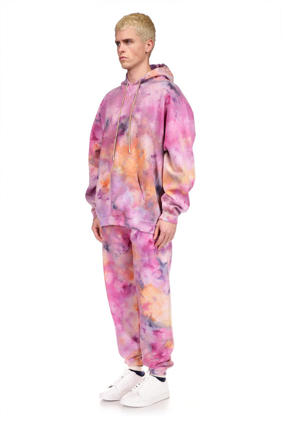 'OOPS I DID IT AGAIN' STAR DUST TIE DYE SLIM HOODIE - SWEATSHIRTS - Libertine