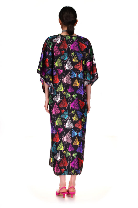 'MILLE PAPILLONS' KAFTAN DRESS - DRESSES - Libertine