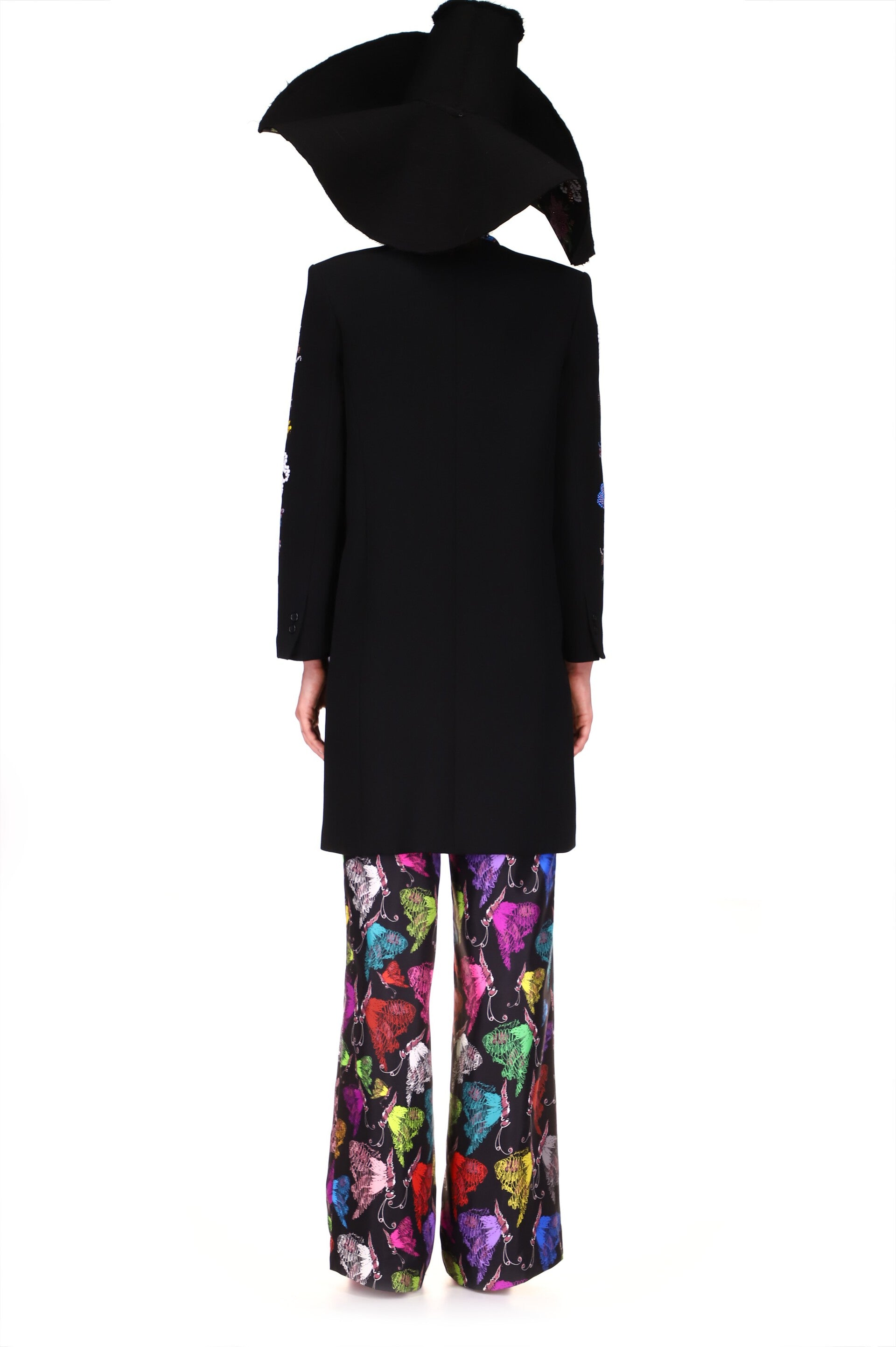 'MILLE FLEUR' DEEP V-NECK COAT - COATS - Libertine