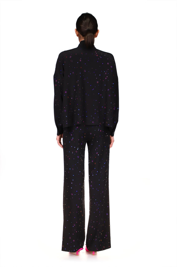 'INFINITE GALAXY' TIE BLOUSE - TOPS - Libertine