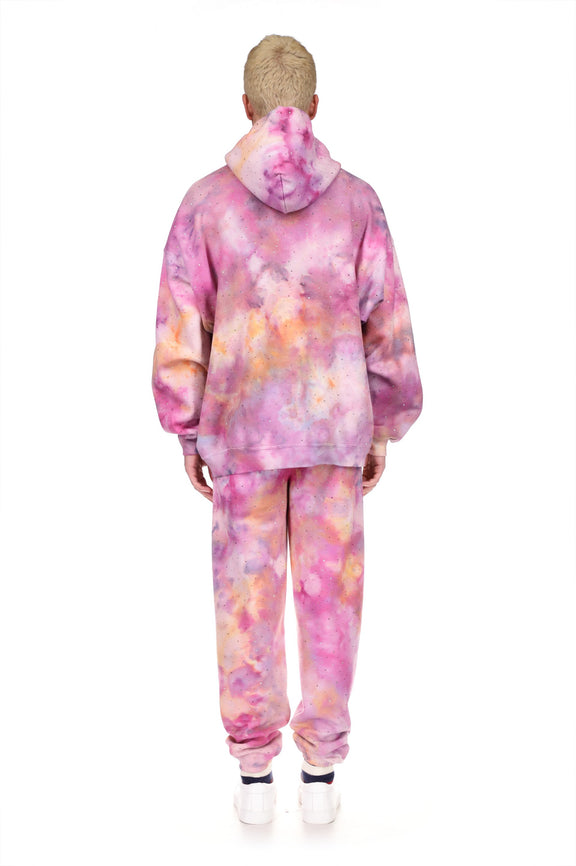 'OOPS I DID IT AGAIN' STAR DUST TIE DYE SLIM HOODIE - SWEATSHIRTS - Libertine