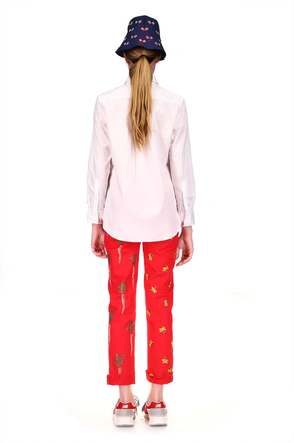 'EMBELLISHED STRAWBERRY FIELDS' NEW CLASSIC SHIRT - SHIRTS - Libertine