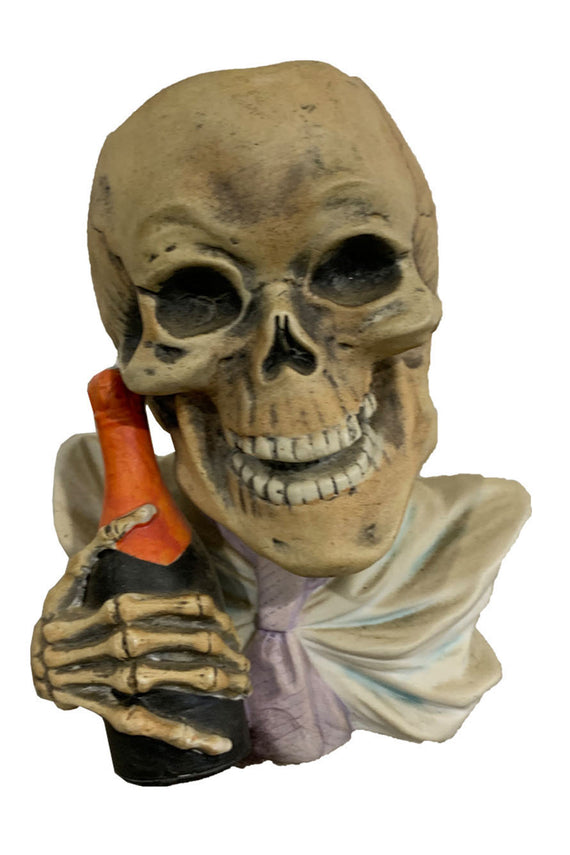 19TH CENTURY SKELETON HOLDING CHAMPAGNE VASE BY E. BOHNE - Home - Libertine - Main image