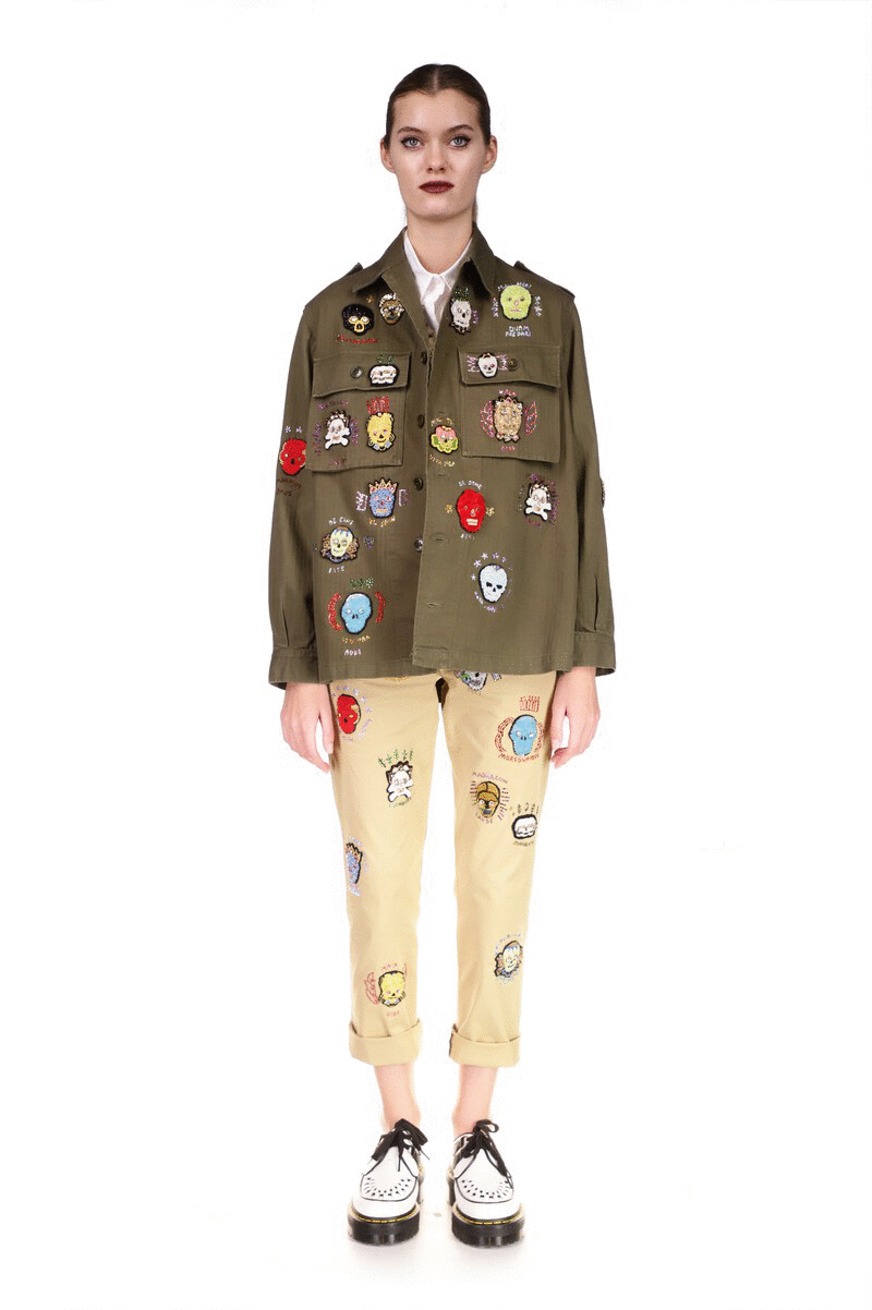 'WE ARE MADE OF STARS' VINTAGE FRENCH MILITARY JACKET - ARMY JACKETS - Libertine|https://cdn.shopify.com/videos/c/o/v/e58e5ce7c12a4f19a9052e4a9cc8f3b7.mp4