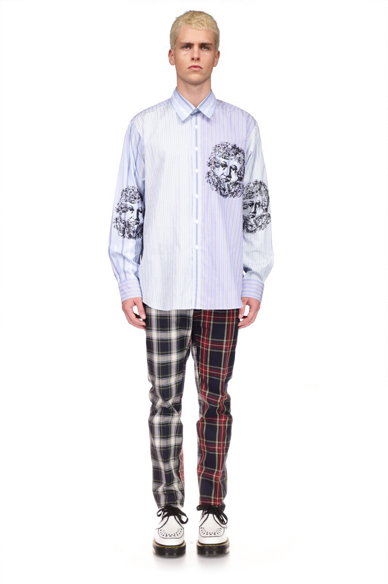 'FACE' CLASSIC SHIRT WITH POCKET - SHIRTS - Libertine|https://cdn.shopify.com/videos/c/o/v/d5af96f88f5544ec90c963332cdd80c0.mp4