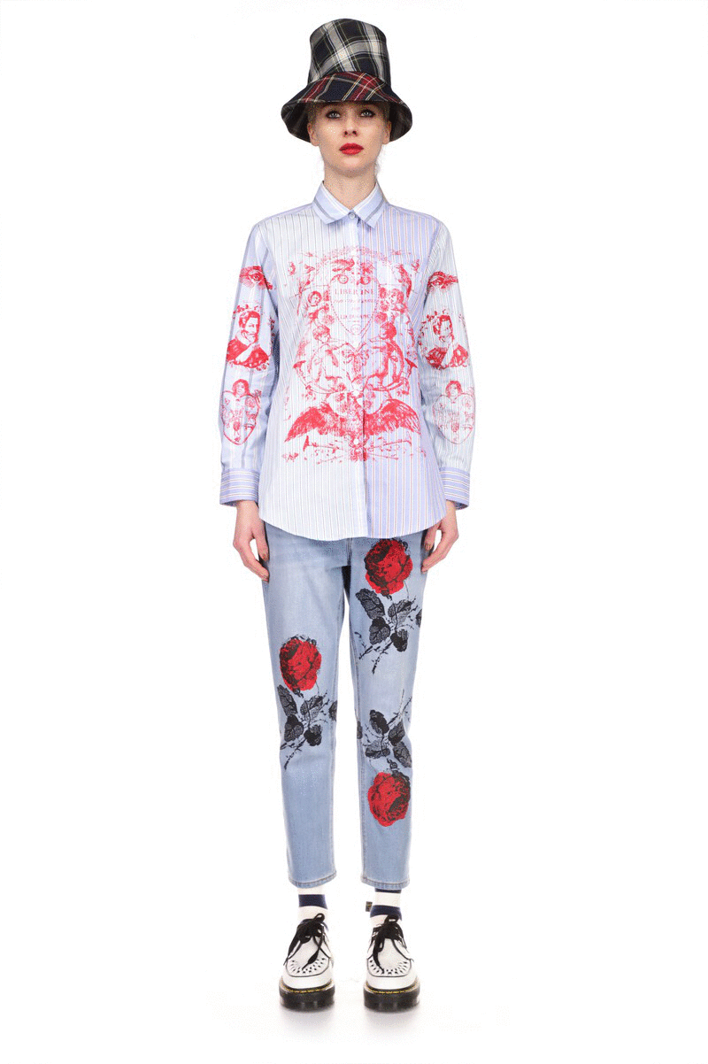 'FACE' NEW CLASSIC SHIRT WITH POCKET - SHIRTS - Libertine|https://cdn.shopify.com/videos/c/o/v/2a1a39d0a3334d12b04ed91d187e3e6d.mp4
