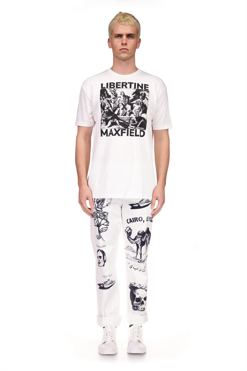 'MEGA YACHT' MEN'S WHITE CHINOS - PANTS - Libertine|https://cdn.shopify.com/videos/c/o/v/b0fdba10b46a4bf19cdb1f2037df47c9.mp4